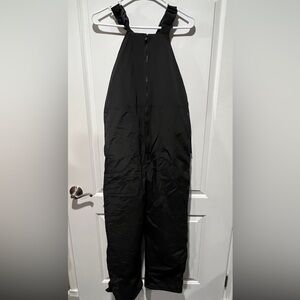 Men’s  Black Ski Snow Bib Overalls Pants New no tags zip up Pockets xxl